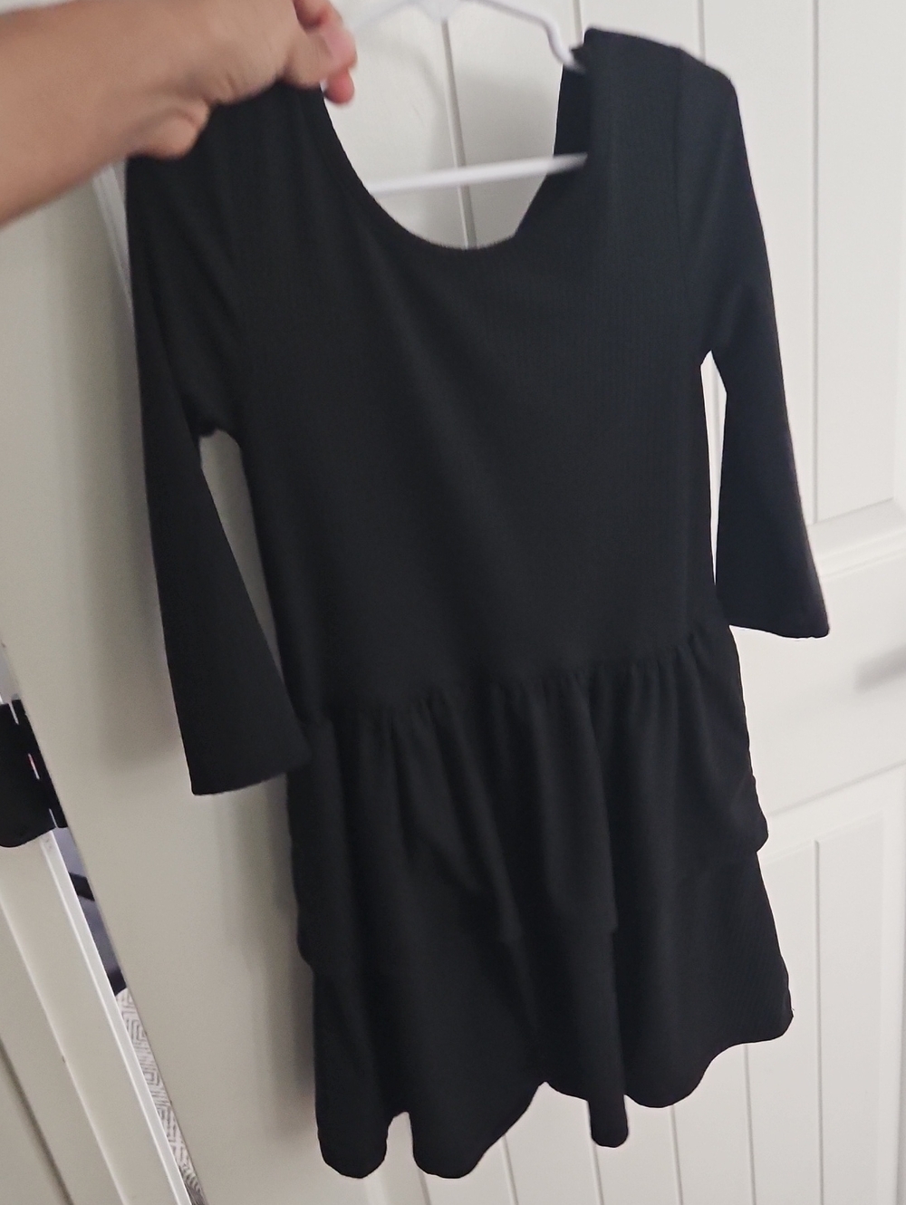 Epic Threads Black Long Sleeve Tiered Dress for Girls